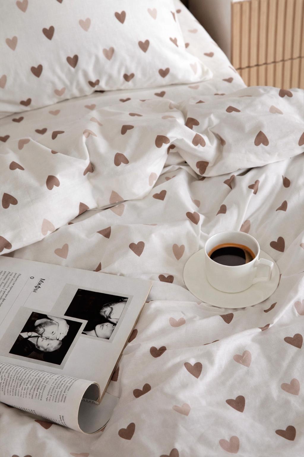 %100 pamuk cozy hearts tek kişilik nevresim seti